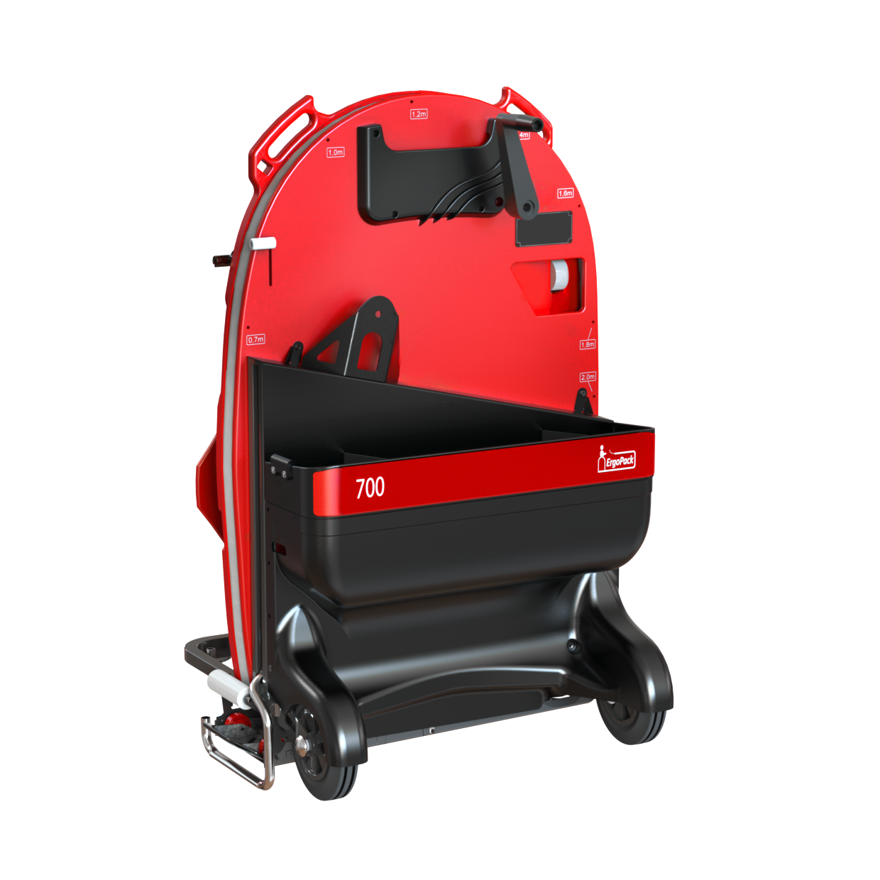 ErgoPack machine 700 E mobile crank handle