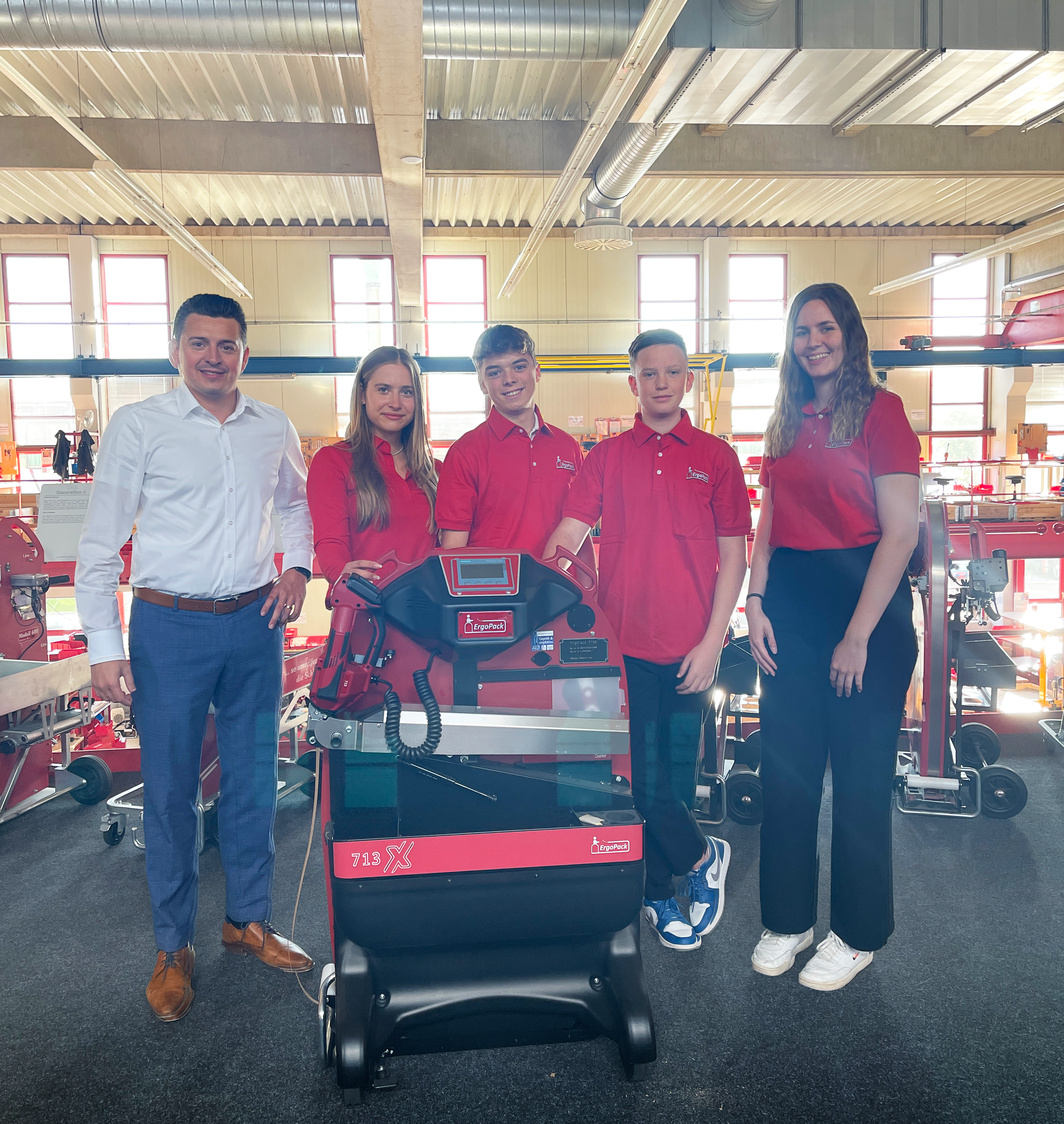 ErgoPack machine trainee training